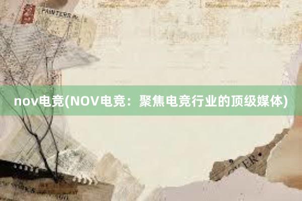 nov电竞(NOV电竞：聚焦电竞行业的顶级媒体)