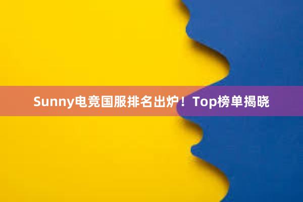 Sunny电竞国服排名出炉！Top榜单揭晓