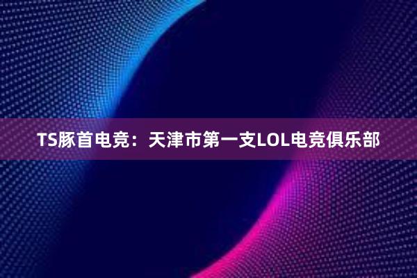 TS豚首电竞：天津市第一支LOL电竞俱乐部