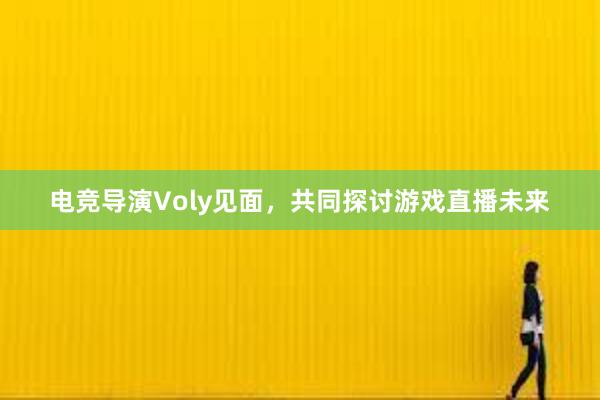 电竞导演Voly见面，共同探讨游戏直播未来