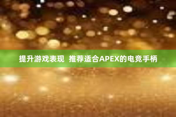 提升游戏表现  推荐适合APEX的电竞手柄